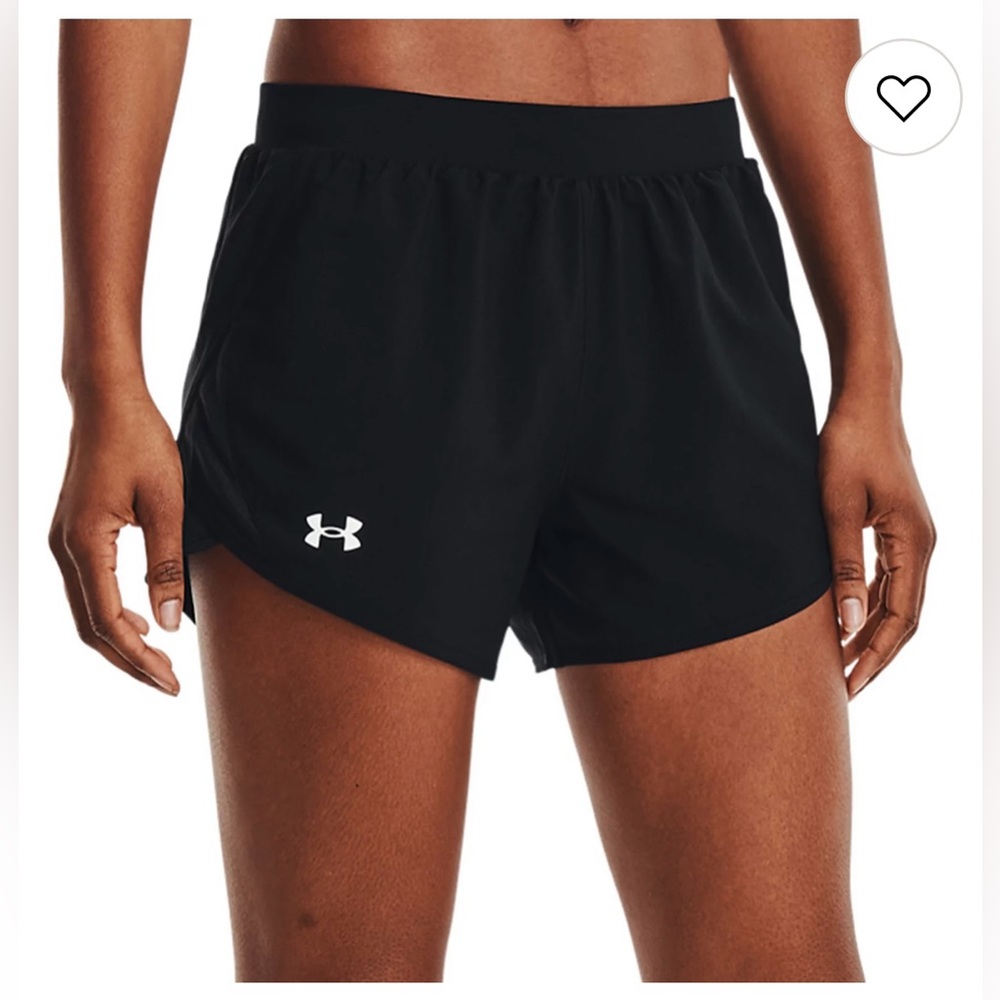 Under Armour Black Women's Athletic Running Shorts with Logo